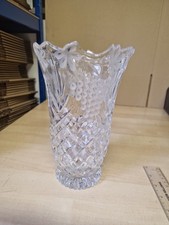 Vintage Crystal Glass Vase