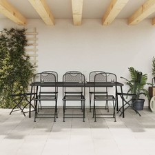 Garden Dining Set Anthracite