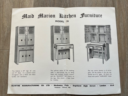 1950s folded leaflet - , maid