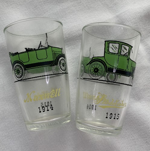 Vintage auto juice glasses - auto,