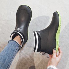 Wellington Rain Boots Short Ankle Shoes Outdoor Garden Wellies Boots Men Women