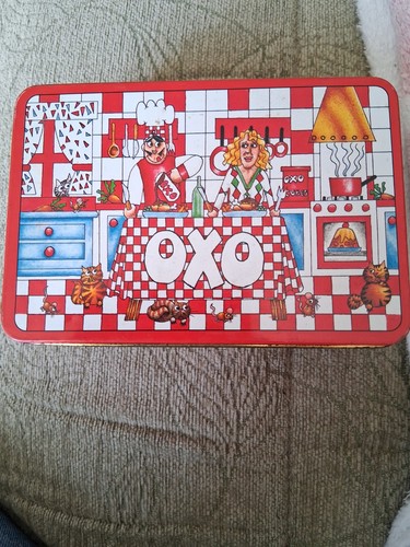 Oxo vintage metal tin - vintage,