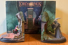 Lord of the Rings Bookends ‘No Admittance' Bilbo & Gandalf Excellent Condition