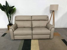 Nicoletti Amarone 3-Seater Maxi Chair Electric Recline Beige Leather RRP £4299