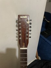 Broken Bridge/old Vintage Marina Guitar/slightly Relicted And Damaged/plays Good