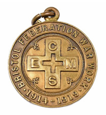 World War One Church Of England Mens Society Bristol Federation Tribute Medal
