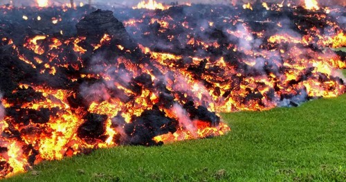 Kilauea volcano erupting - kilauea,