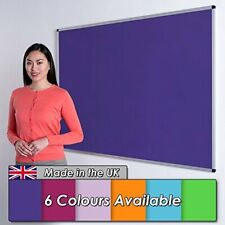 Wonderwall Large Felt Notice board Pinboard - Aluminium Frame 240 x 120cm 