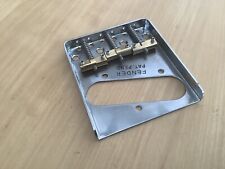 Used Telecaster  bridge with   brass Compensating saddles U.K. POST. TASTY!