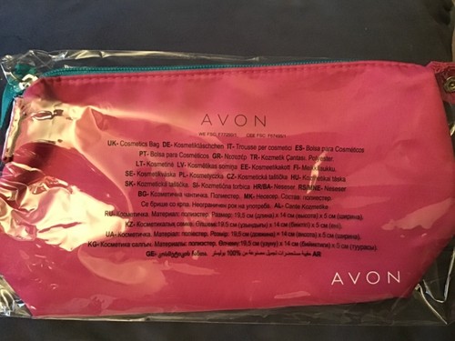 New avon zip cosmetic bag - new,