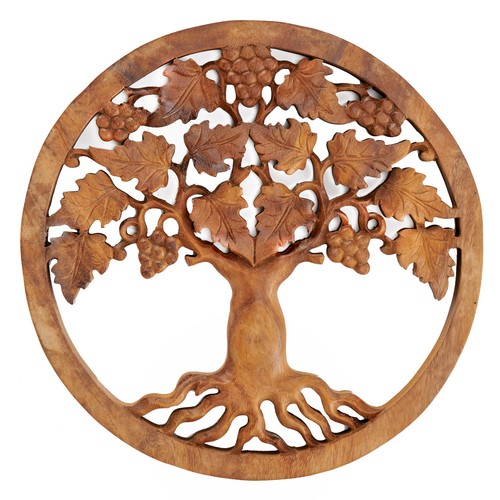 Hand carved wood tree life - carved,