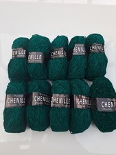 500g Prestige Chenille DK Knitting Yarn Green