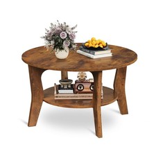 round Coffee Table, 2-Tier