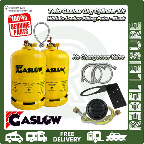 Twin gaslow 6kg - 6kg, cylinder
