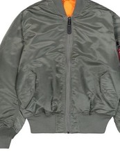  MA1 Flight Jacket. Green .ALFA Brand.  4XL.Not  Worn New Without Tags Bargain !
