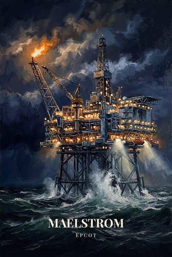 Maelstrom north sea oil rig - -,