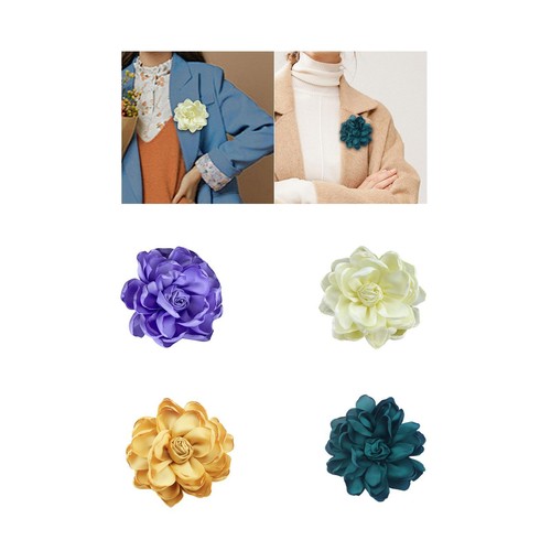 Satin fabric rose - fabric, flower