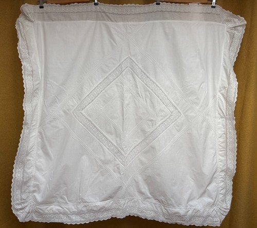 Vintage french white broderie - french,