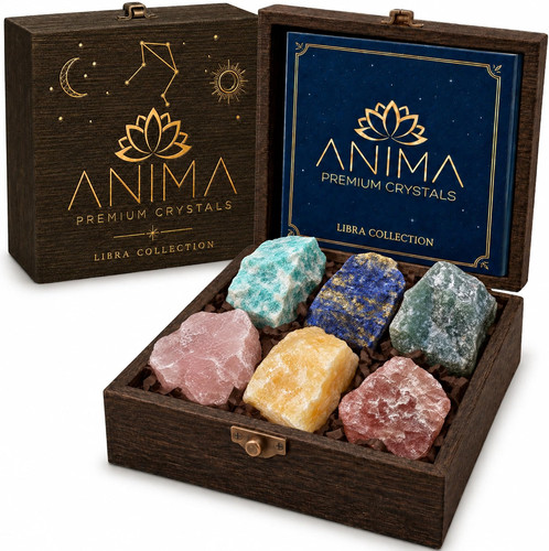 Libra zodiac crystal gift set - gift,