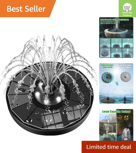Solar fountain with - solar, nozzles