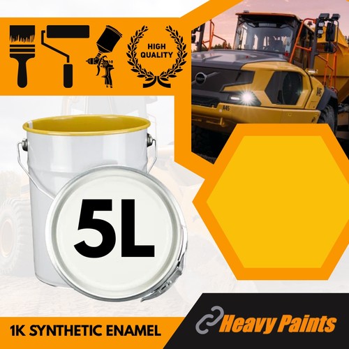 Volvo excavator yellow paint - volvo,