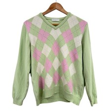Vintage Argyle Jumper Size UK