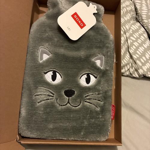 Soxo grey cat hot - hot, water