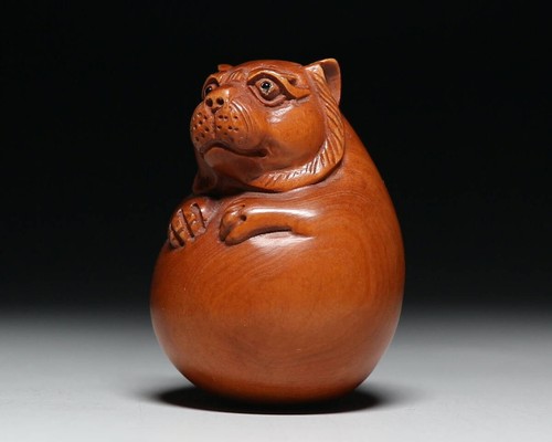 Antique japanese netsuke tiger - netsuke,