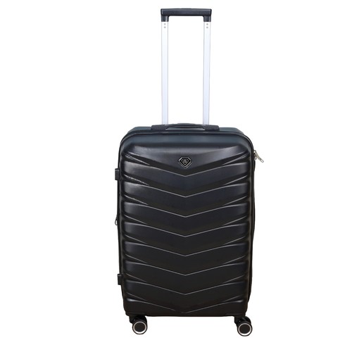 Travel suitcase pure black - travel, 24"