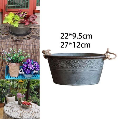 Plant pot flowerpot - plant, iron