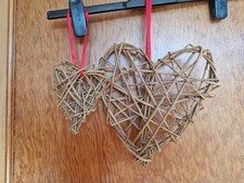 Wicker Hearts X 2