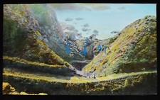 Photo JERSEY THE DEVILS WHOLE THE CHANNEL ISLANDS C1920 Magic Lantern Slide