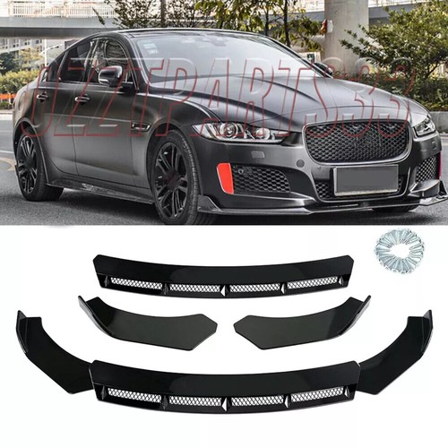 Gloss black front bumper lip - gloss,