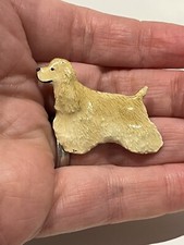Vintage GG Harris Fine Pewter Dog Pin 1997 #455A COCKER SPANIEL American? Enamel