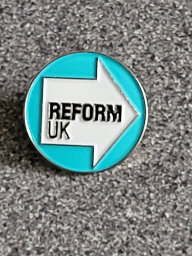 Reform enamel lapel badge - uk,