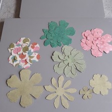 5 sets of  flowers die cut