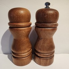 Wooden Salt Shaker and Pepper