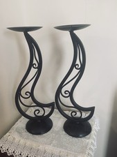 Pair of vintage wrought iron
