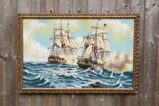 Framed naval battle sea 90 - battle,
