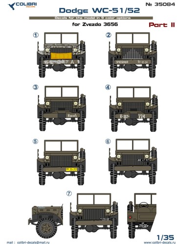 Decal dodge 51 52 - 1:35,