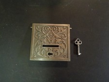 NATIONAL CASH REGISTER ORIGINAL NICKEL-PLATED GOLD COIN COVER WITH KEY NCR