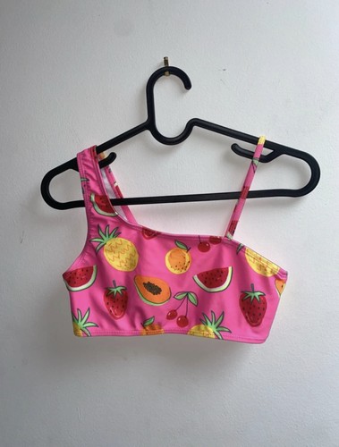 Neon pink bikini - top,