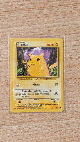 Pokémon tcg pikachu base set - pikachu,