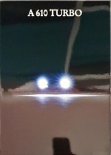 Renault Alpine A610 Turbo Brochure 1992