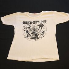 INNER CITY UNIT NIK TURNER HAWKWIND - PASSOUT - VINTAGE T-SHIRT M c.1980 + BADGE