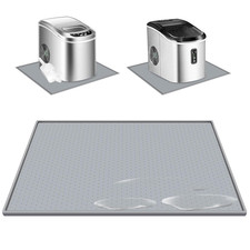 Nugget Ice Maker Countertop Mat 19x12 Silicone Non-Slip Waterproof Spill Tray
