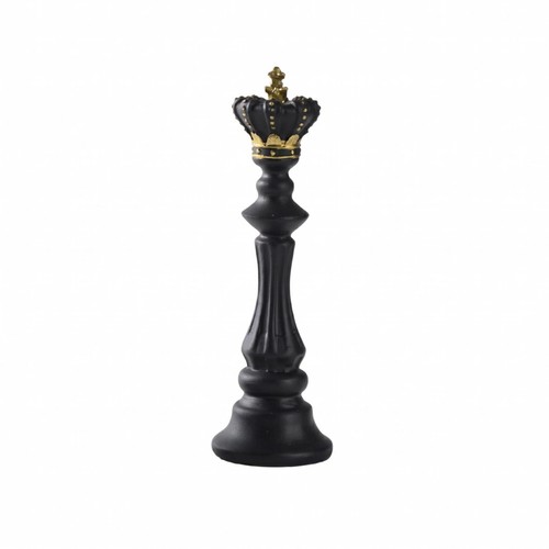 Chess figurine gold accented - chess, gold-accented