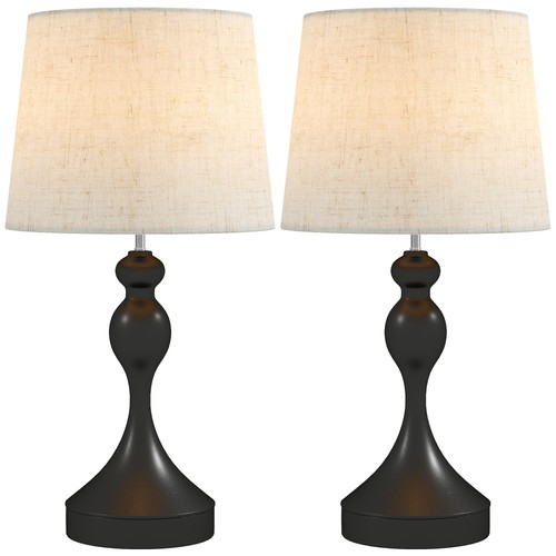 Homcom set bedside lamps - homcom,