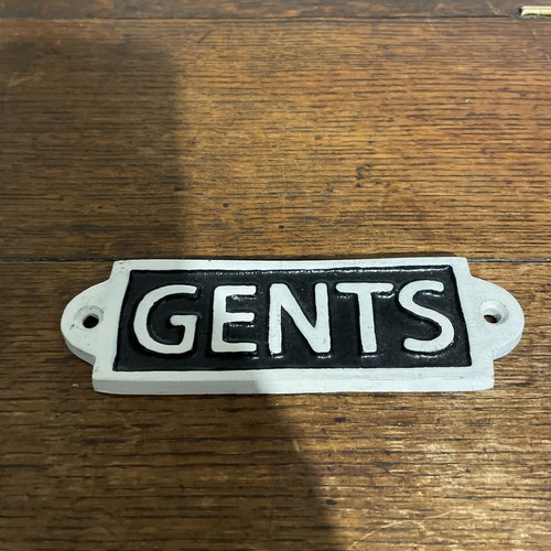 Gents sign antique style - sign, cast