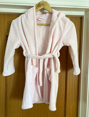 Girls pink hooded fleece - girls,